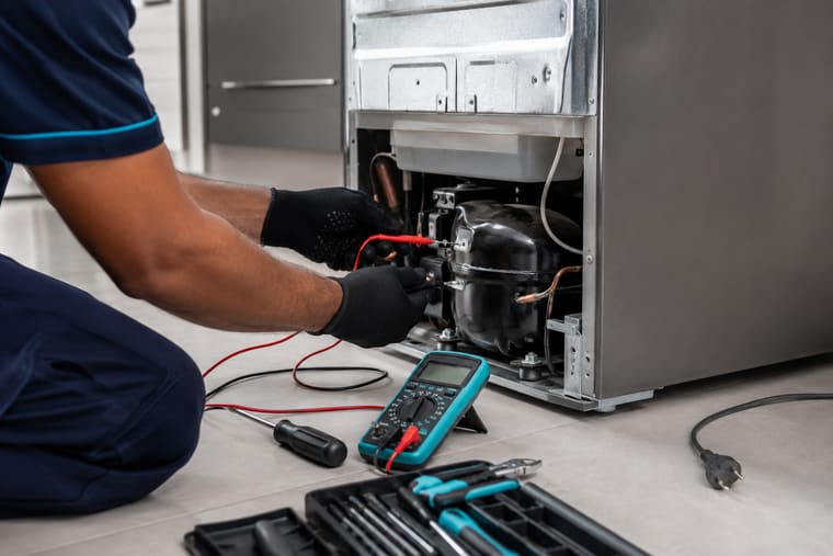 Reparo técnico em geladeira residencial